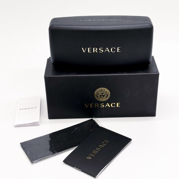 NEW VERSACE SUNGLASSES, VE2273 GB1/87 BLACK WOMEN EYEWEAR
